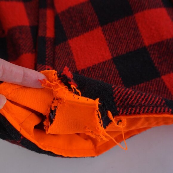 Red and Black Checkered Men's Shirt Jacket - Picture 11 of 15